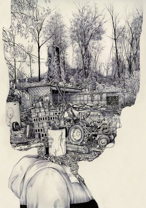 Pat Perry 6 - Surreal Illustrations by Pat Perry  <3 <3 Pat Perry, Art Bizarre, Art Et Illustration, Art And Illustration, Art Graphique, A Drawing, Pencil Art, Featured Artist, Fine Arts