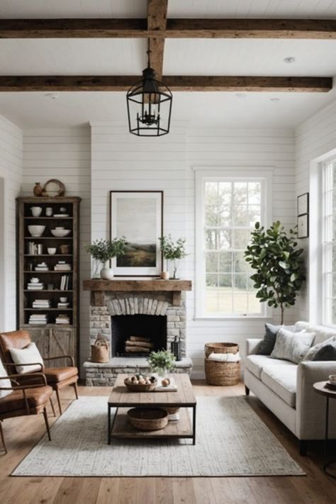 Simplicity Meets Elegance: Ultimate Guide to Minimalist Living Room Decor - West Magnolia Charm Modern Farmhouse Living Room Joanna Gaines, Modern Farmhouse Living Room Ideas, Modern Farmhouse Ideas, Farmhouse Living Room Ideas, Transitional Farmhouse, Farmhouse Living Room Decor Ideas, Rustic Farmhouse Living Room, Minimalist Living Room Decor, Modern Farmhouse Living