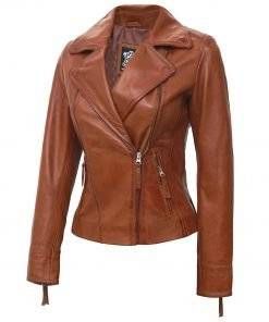 Women's Leather Jacket (100% Genuine) Real Lambskin Jackets Asymmetrical Leather Jacket, Leather Jacket Women, Jacket Women, Moto Jacket, Lambskin Leather, Real Leather, Motorcycle Jacket, Leather Jacket, Zipper