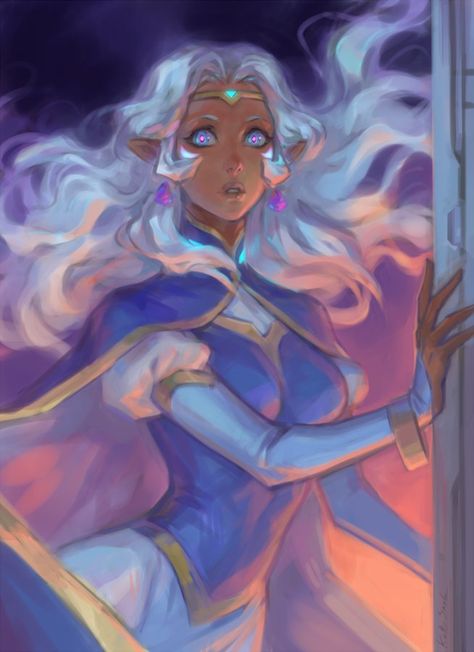 Voltron Princess Allura, Allura Voltron, Voltron Allura, Princess Allura, Voltron Fanart, Black Artwork, Voltron Legendary Defender, High Fantasy, White Hair