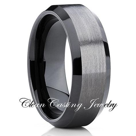 10mm,Black Tungsten Ring,Gunmetal Ring Comfort Fit,Tungsten Carbide Ring,Wedding Band,Brushed Finish Real Rings, Mens Wedding Rings Tungsten, Pre Engagement, Black Tungsten Wedding Band, Rose Gold Engagement Ring Vintage, Black Tungsten Rings, Tungsten Wedding Band, Tungsten Rings, Gray Wedding