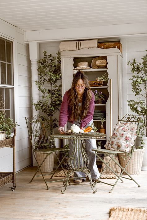 Transform Your Patio with Wayfair's Delightful Bistro Set 1 Outdoor Nook, The Found Cottage, Cozy White Cottage, Liz Marie, 3 Piece Bistro Set, Liz Marie Blog, Bistro Furniture, Deck With Pergola, White Cottage