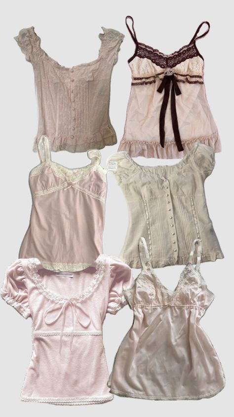 𝓙𝓾𝓼𝓽 𝓵𝓲𝓴𝓮 𝓪𝓷𝓭 𝓯𝓸𝓵𝓵𝓸𝔀       ᡣ𐭩₊˚.⋆⁺₊ #aesthetic #tops #brown #pink #babydoll #tank #coquette Pink Academia Aesthetic Outfit, Babydoll Outfit Aesthetic, Y2k Tank Top Outfit, Babydoll Aesthetic Outfits, Brown Clothes Aesthetic, Babydoll Top Outfit, Pink Top Outfit, Aesthetic Tops, Academia Aesthetic Outfit