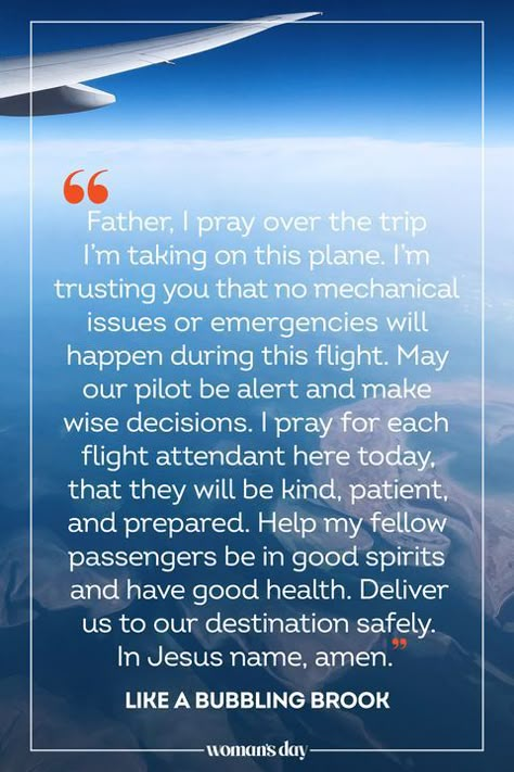 Prayer For Safe Travel, Safe Travels Prayer, Prayer For Boyfriend, Prayer For A Friend, Traveling By Plane, Fly Safe, Life Messages, Bedtime Prayers, Safe Trip