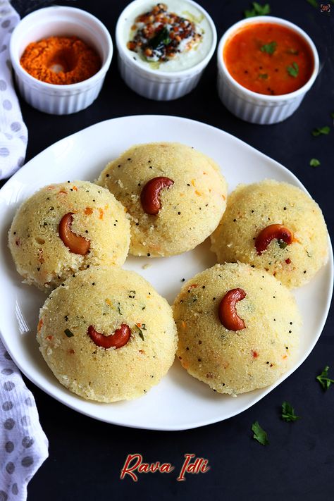 Healthy Idli Recipe, Rava Idli Recipe Video, Thatte Idli Recipe, Idli Recipe With Idli Rava, Oats Idli Recipe, Rava Idli Recipe, Rava Idli, Idli Recipe, Vegan Indian Recipes