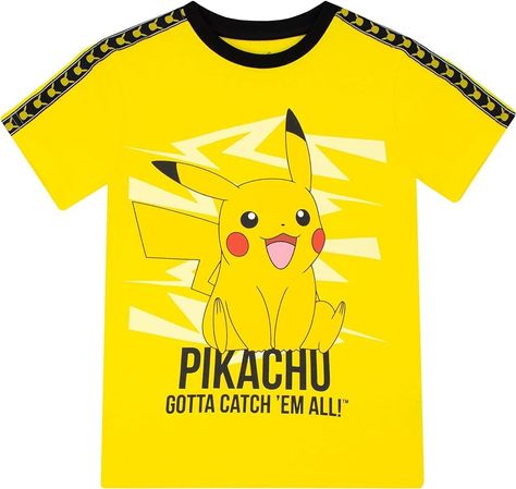 Amazon.com: Pokemon Boys Shirt | Boys Pikachu Shirt | Short Sleeve Boys’ T-Shirts | Sizes 6-14 : Clothing, Shoes & Jewelry Pikachu Shirt, Pokemon Hoodie, Pokemon Shirt, T Shirt Pokemon, Pokemon Merchandise, Pikachu Pikachu, Pokemon Clothes, Pokemon T, Pokemon Theme