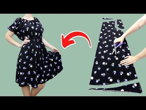 A useful tip for sewing yourself a practical dress in 15 minutes. - YouTube Practical Dress, Dress Sewing Patterns Free, Easy Dress Sewing Patterns, Easy Dress, Bag Sewing, Dress Sewing, Dress Sewing Patterns, Sewing Patterns Free, Sewing Bag