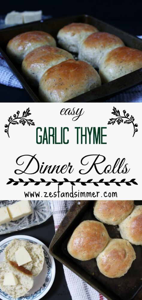 Fluffy Dinner Rolls, Thyme Recipes, Freshly Baked Bread, Baked Bread, Just Bake, Bun Recipe, Ramadan Recipes, Almond Cookies, Cooking Recipes Desserts