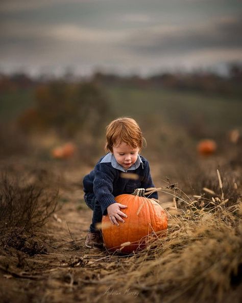 Proof that magic can happen when the weather is dark and gloomy in the Fall!  #howtophotographyourkids #photographytips #fallphotography #fallphotosessionwardrobe Pumpkin Patch Photography, Fall Baby Photos, Pumpkin Patch Kids, Pumpkin Patch Photoshoot, Pumpkin Patch Pictures, Fall Family Fun, Fall Mini Sessions, Pumpkin Photos, Halloween Photography