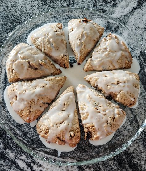 Cinnamon Raisin Scones. – A Nostalgic Motherhood Cinnamon Raisin Scones Recipe, Scone Recipe With Sour Cream, Cinnamon Raisin Scones, Perfect Scones, Perfect Scones Recipe, Sweet Scones, Cinnamon Scones Recipe, Oatmeal Scones, Cheese Scone Recipes