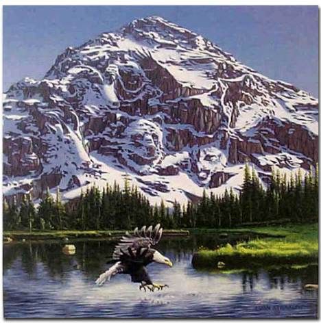 wolf hidden painting | Purple Mountain" -- Can you find and identify the various animals ... Image Illusion, Optical Illusions Pictures, Funny Optical Illusions, Bev Doolittle, Illusion Paintings, Purple Mountain Majesty, Illusion Pictures, Hidden Art, Cool Optical Illusions