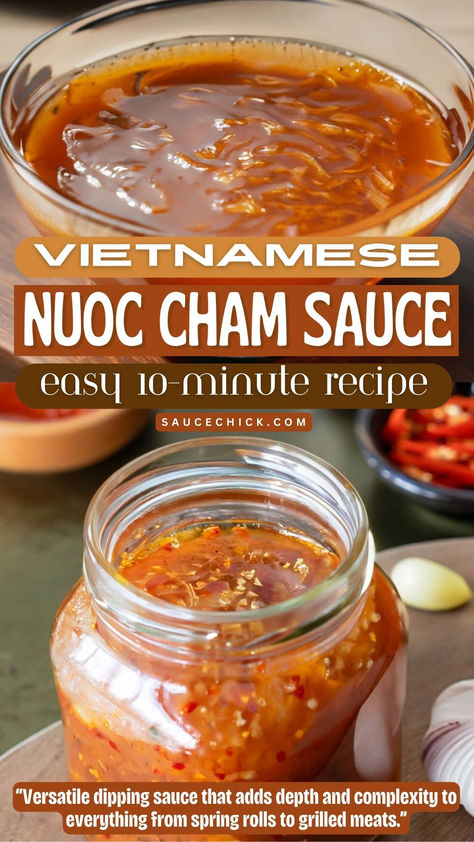 Nuoc Cham Sauce Recipe Nuoc Cham Sauce Recipe, Nuoc Cham Sauce, Asian Sauce Recipes, Chinese Sauce, Spring Roll Sauce, Thai Sauce, Grilled Meats, Asian Sauce, Foreign Food