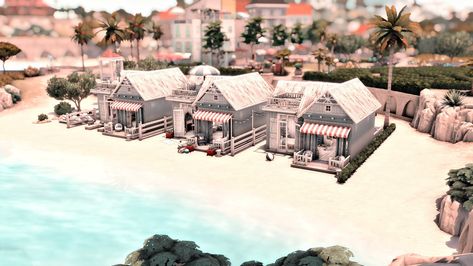 Tartosa Beach Rentals | Patreon Beach Rentals, Sims 4 Build, Stop Motion, House Rental, Sims 4, Instagram