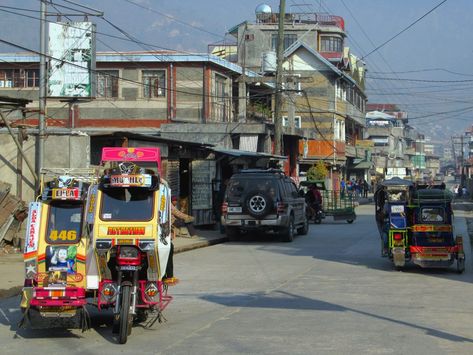 Auto rickshaws ply Mountain Province Road in Bontoc, Philippines. Bontoc Mountain Province, Sagada, Banaue, The Philippines, Philippines, Road, Cars, Film, Quick Saves