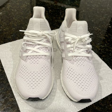 Like New Adidas Ultraboost 1.0 Shoes Adidas Ultraboost, Adidas White, Adidas Ultra Boost, Ultra Boost, Shoes Color, White Adidas, Adidas Shoes, Adidas Women, Athletic Shoes