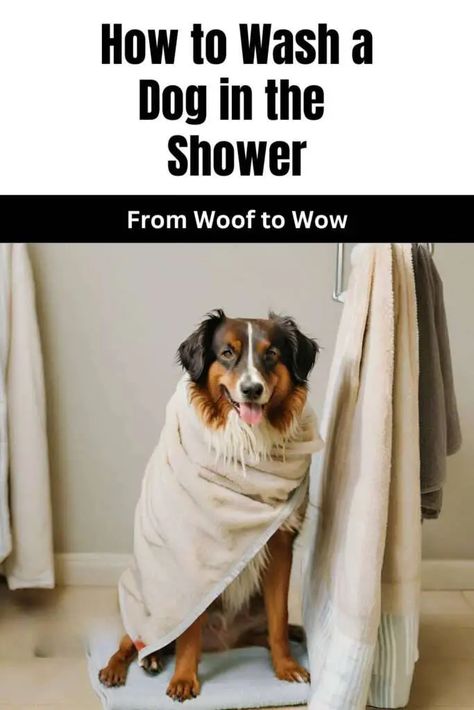 How to Wash a Dog in the Shower: Step-by-Step Guide 2 How To Wash A Dog, How To Bathe A Dog, Shower Step, Grooming Hacks, Paw Care, Pet Tips, Dog Smells, Dog Wash, Dog Tips