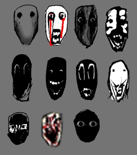 Creepy Face Drawing Reference, Horror Faces Drawing, How To Draw Scary Faces, How To Draw Scary Eyes, Creepy Oc Design, Scary Face Reference, Creepy Art Reference Drawing, Scary Drawing Reference, Zombie Eyes Drawing