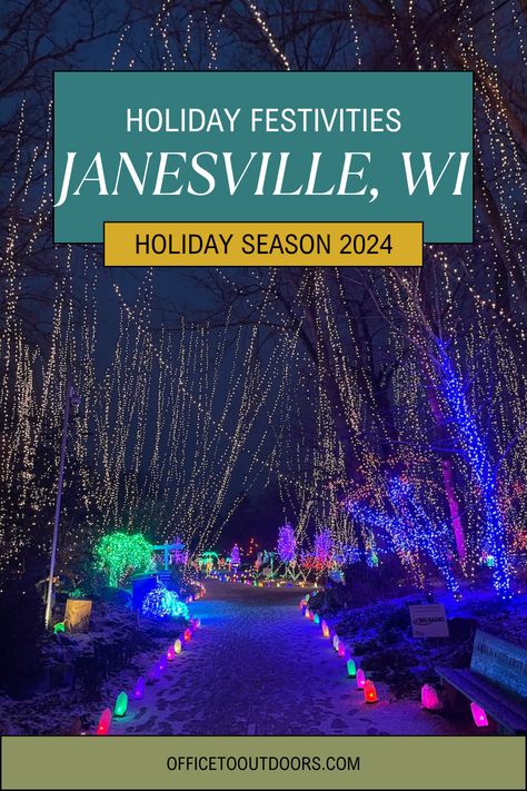 Head to Janesville, Wisconsin this holiday season for the most festive time. Enjoy local shopping, holiday decor, and fun holiday events. Check out this guide for the best events of the season. 

visit janesville | travel wisconsin | midwest travel | rotary botanical gardens | holiday light shows | holiday travel guide | holiday festivities | midwest adventures | travel blogger | christmas season | christmas lights Janesville Wisconsin, Midwest Region, Travel Wisconsin, Cross Country Road Trip, Midwest Travel, Wisconsin Travel, Holiday Events, Pink Christmas Tree, Holiday Magic