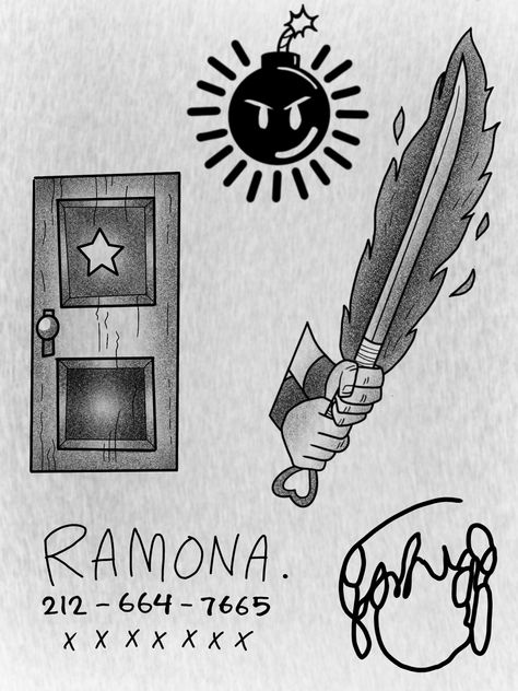 Tattoo design, tattoo inspo Scott Pilgrim Vs The World Tattoo Ideas, Scott Pilgrim Vs The World Tattoo, Scott Pilgrim Tattoo Ideas, Scott Pilgrim Tattoo, Pilgrim Tattoo, Fandom Tattoos, Tattoo 2024, Scott Pilgrim Vs The World, Nerd Tattoo