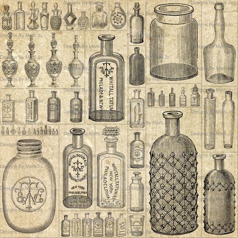 Antique Apothecary Bottles, Vintage Apothecary Bottles, Vintage Potion Bottles, Glass Bottle Aesthetic, Vintage Poison Bottle, Bottles Aesthetic, Apothecary Aesthetic, Vintage Bottles Antiques, Vintage Medicine Bottle