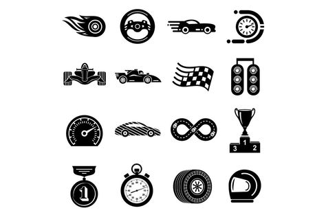 Car race icons set, simple style #Sponsored , #Ad, #set#Simple#icons#Car Racing Tattoos, Car Tattoos, Car Icons, Simple Icon, Glyph Icon, Simple Illustration, Free Design Resources, Simple Tattoos, Design Files