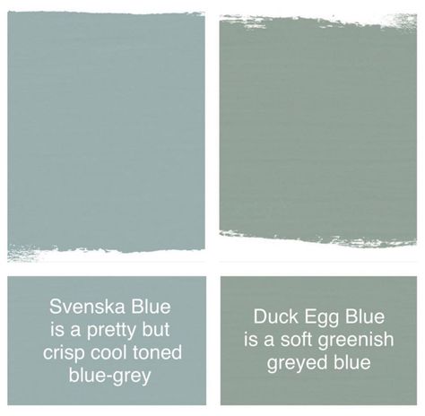 Differences between Duck Egg Blue vs Svenska Blue Chalk Paint® in Litres | The Purple Painted Lady Duck Egg Blue Annie Sloan, Chalk Paint Colours, Duck Egg Blue Paint, Duck Egg Blue Kitchen, Duck Egg Blue Bedroom, Purple Painted Lady, Annie Sloan Chalk Paint Colors, Annie Sloan Colors, Green Baby Room