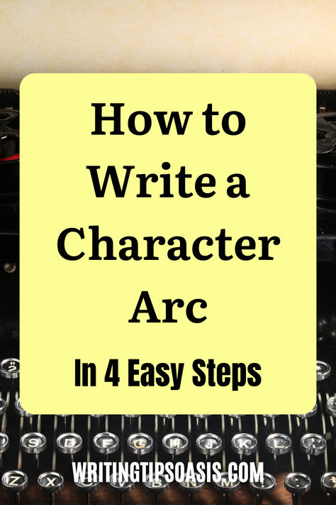 Image of old typewriter and title of pin, which is how to write a character arc in 4 easy steps. Writing Good Characters, How To Write A Character, Developing Characters, 2023 Writing, Cute Instagram Story Ideas, Writing Kids Books, Writer Resources, Writers Room, Character Arcs