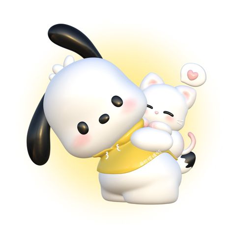 Pfps Sanrio, Yellow App Icon, Sanrio Pochacco, Hello Kitty Themes, Cute App, Sanrio Wallpaper, Hello Kitty Iphone Wallpaper, 3d Icons, Png Icons