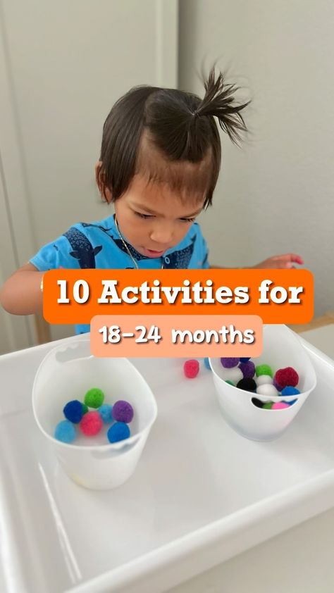 Sri | 𝘬𝘪𝘥𝘴 𝘱𝘭𝘢𝘺 𝘪𝘥𝘦𝘢𝘴 | Here are few easy, toddlactivities I did with baby V! They’re perfect for 18-24 month olds and promote fine motor, gross motor, cognitive… | Instagram Two Year Old Gross Motor Activities, Fine Motor Activities 9-12 Months, Activities For 24-36 Months, Kids Play Ideas, Gross Motor Activities For 12-24 Months, Montessori 24-36 Months Activity, Playgroup Activities, Kids Activities At Home, Fun Activities For Toddlers