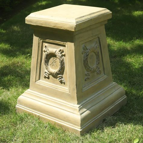 PRICES MAY VARY. 【Garden Plinth Pedestal 】 It is a beautiful classic square plinth with intricately detailed patterned designs on each side panel. This elegant garden sculptural plinth elevates your statuary for best display . It will be a stunning ornament in your indoor or outdoor areas. 【Versatile Decor】 It will add character and luxurious ambience to your garden, patio, deck, yard, flower bed or anywhere you want to add a fresh accent. It can be used to elevate fine statuary and decor or for Side Table Antique, Home Hallway, Garden Side Table, Outdoor Garden Statues, Antique Stone, Outdoor Statues, Garden Outdoor, Garden Statues, Outdoor Areas