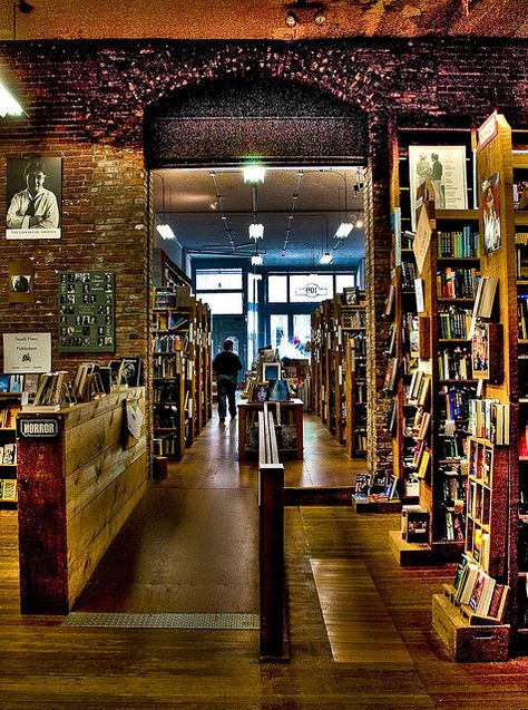 Elliott Bay Book, Seattle by franzj, via Flickr - one of my favourite bookshops ever, very carefully selected stock Elliot Bay Book Company, Seattle Lifestyle, Lighting Ambiance, Capitol Hill Seattle, Seattle Trip, Lots Of Books, Book Shops, Seattle Usa, Seattle Travel