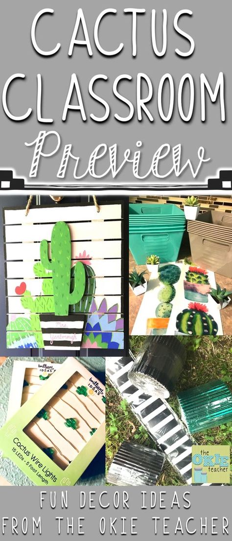 Cactus Classroom Preview. Take a look at these ideas for a cute cactus and succulent classroom theme. #cactusclassroom #succulentclassroom #classroomideas Classroom Cactus Theme, Cactus Themed Classroom, Succulent Classroom Theme, Cactus Classroom Theme, Succulent Classroom, Cactus Classroom Decor, Plant Classroom, Llama Classroom, Cactus Ideas