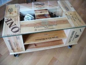 Wine Crates and Boxes: The 8 Best Wine Box Shelves & Tables Wine Box Table, Wine Crate Crafts, Wine Box Shelves, Wine Crate Diy, Wine Crate Table, Wine Box Crafts, Wine Crate Furniture, Wine Gift Ideas, Crate Crafts