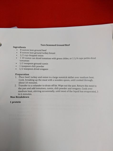 The Max Challenge Recipes, Max Challenge Recipes, Turkey Cup, Seasoned Ground Beef, Chopped Onions, Taco Seasoning, Ground Turkey, Diced Tomato, How To Dry Oregano