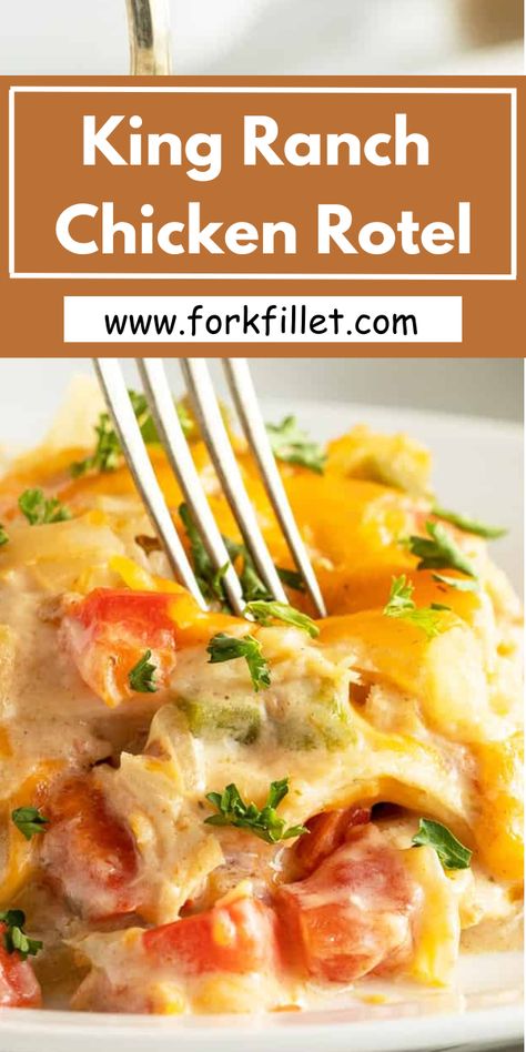 In this blog, I will share with you a King Ranch Chicken Rotel Recipe that is extremely delicious. Chicken And Rotel Recipes, Chicken Rotel Recipes, Rotel Recipe, Chicken Rotel, Crescent Roll Bake, Chicken Breast Pasta, Rotel Recipes, King Ranch Chicken Casserole, King Ranch Chicken