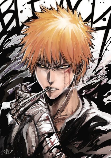 #bleach #bleachanime #bleachmanga #supportbleach #bleachreturn #anime #manga #otaku #japan #tokyo  #ichigo #ichigokurosaki #ichigo_kurosaki Orange Hair, An Anime, Anime Character, Bleach, Orange, Red, Hair, Anime, White