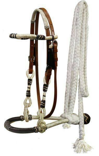 Rawhide Braiding, Riding Outfits, Bitless Bridle, Western Bridles, Equestrian Helmet, Wilde Westen, Horse Equipment, Horse Bridle, Horse Gear