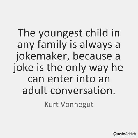 Raise your hand if you have ever been personally victimized as the youngest child. Youngest Sibling Quotes, Stalker Core, Being The Youngest Sibling, Only Child Quotes, Favorite Child Quotes, Quotes Childhood