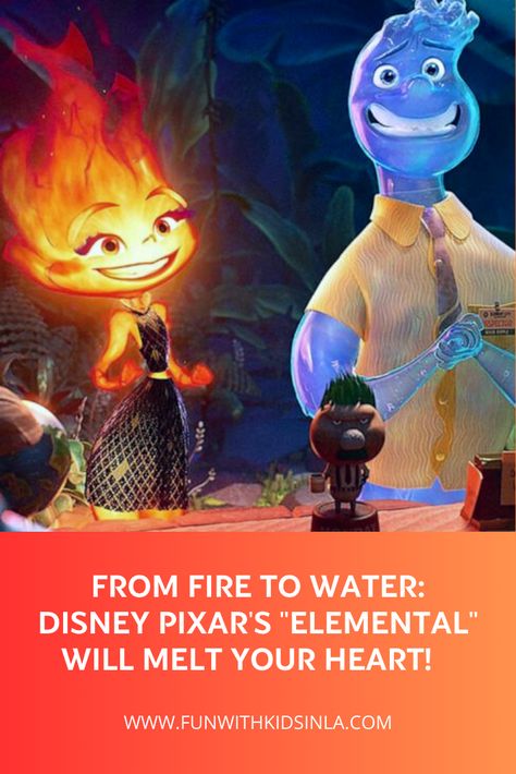 Elemental Characters, Ember And Wade, Pixar Elemental, Fun With Kids, Love Culture, Fun Events, Romantic Comedy, Disney Pixar, Pixar