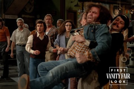 ‘Saturday Night’ First Look: How the ‘SNL’ Movie Captures 1975’s Wild Opening Night | Vanity Fair Cooper Hoffman, Kim Matula, Saturday Night Movie, Rachel Sennott, Matthew Rhys, Nicholas Braun, Matthews Rhys, Cory Michael Smith, Josh Hartnett