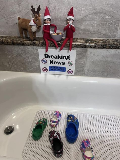 Cheeky Elf Ideas 2023 | Here’s a fun idea I saw on TikTok 🤣🤣 | Facebook Elf On The Shelf Pet Ideas, Elf Ideas Easy, Elf Activities, Xmas Elf, Elf Fun, Elf Ideas, Santa's Elves, Cleaning Gadgets, Family Traditions