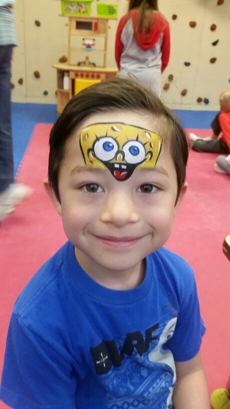 Face painting Cincinnati spongebob Spongebob Face Painting, Spongebob Face Paint, Character Face Paint, Disney Face Painting, Face Paint Party, Diy Face Paint, Animal Face Paintings, Spongebob Faces, Face Painting For Boys