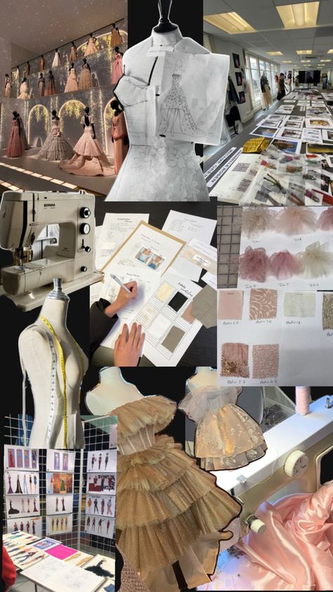 A stylists world✨ Sewing Aesthetic, Fashion Dream Job, Fashion Design Books, Fashion Words, Become A Fashion Designer, Fashion Drawing Dresses, Career Fashion, Fashion Illustration Dresses, Couture Designers