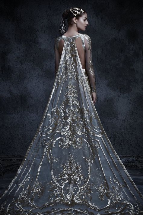 I like the concept of elegance, stars, and the moon, but I'd say there needs to be more dress happening here Goddess Gown Aesthetic, Moon Guardian, Wardrobe Aesthetic, Fashion Highlights, Michael Cinco, Wedding Concept, Lady Loki, Fantasy Dresses, Fantasy Gowns