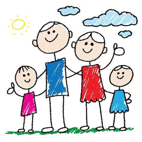 Family Picture Drawing, Learn Korean Fast, Kindergarten Drawing, Bra Sizing, Flower Crafts Kids, Family Involvement, Happy Doodles, Drawing Competition, Parent Involvement