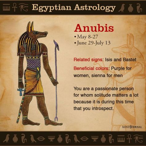 Egyptian Astrology: What Your Egyptian Zodiac Sign Says About Your Personality Egyptian Horoscope, Egypt Sign, Egyptian Astrology, Egyptian Deities, Egyptian Anubis, Egypt Project, Ancient Egyptian Deities, Ancient Egypt Gods, Ancient Egyptian Symbols