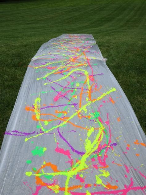 I cant wait to try this!!!  How To.... For Teens - How To....Paint Slip N Slide - Page 1 - Wattpad Slip N Slide, Neon Birthday, Graduation Party Ideas, Birthday Party For Teens, Water Party, Summer Fun List, Slip And Slide, Teen Birthday, 14th Birthday