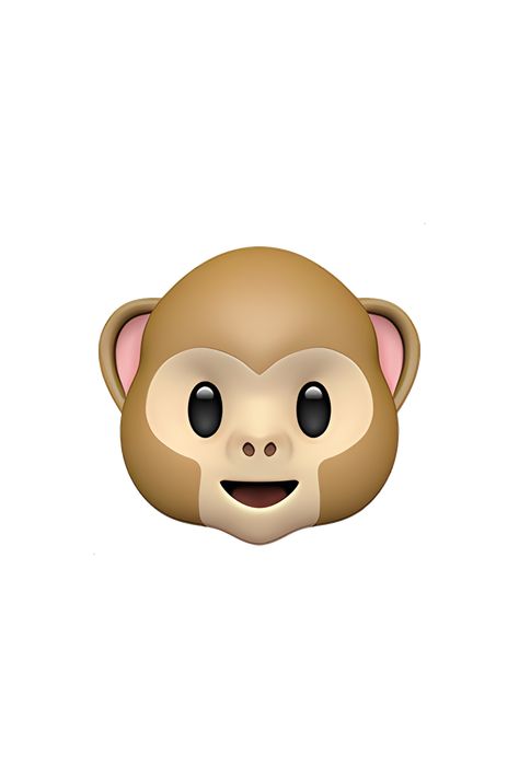 The 🐵 Monkey Face emoji depicts the face of a monkey with brown fur, a round head, and two large, expressive eyes. The monkey's mouth is open, showing its teeth and tongue, and its ears are pointed and slightly curved. The overall expression of the emoji is playful and mischievous, with a hint of curiosity or excitement. Iphone Imogies, Monkey Side Eye, Lion Emoji Iphone, Iphone Imogies Png, Monkey Emoji Image, Emoji Monkey, Animal Emoji, Phone Emoji, Monkey Emoji