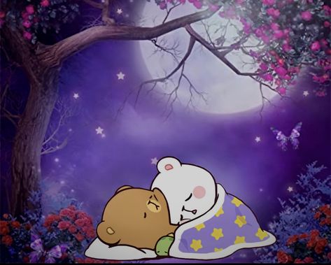 Milk And Mocha Bear Goodnight, Sleeping Bear Cartoon, Teddy Bear On The Moon, Teddy Bear Love Couple Wallpaper, Soulmates Art, Teddy Bear Sleeping On Moon, Cute Panda Cartoon, Teddy Photos, Cute Girl Sketch