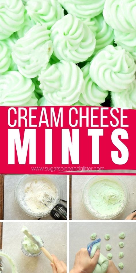 Mint Cream Cheese Buttons, Wedding Cream Cheese Mints, Soft Mints Recipe, Buttermints Recipe Homemade, Wedding Mints Cream Cheese, Butter Mints Recipe Homemade, Meltaway Mints, Cream Cheese Mints Wedding, Homemade Mints